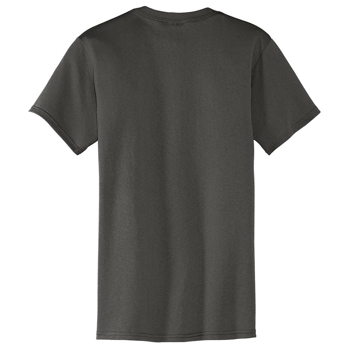 Port & Company Men's Charcoal Core Blend Pocket Tee - A Sustainable and Stylish Choice